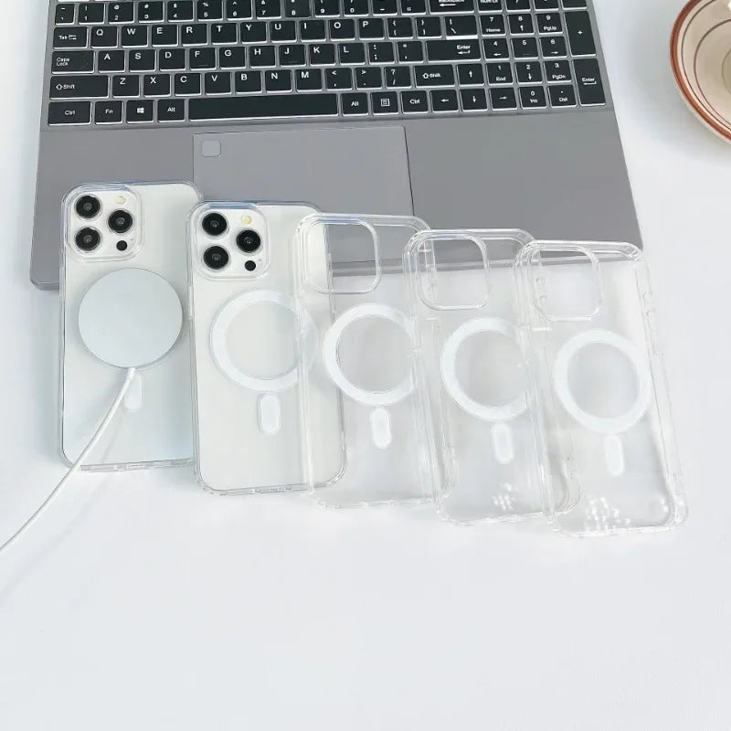 Original Magnetic Transparent Phone Case for Magsafe for iPhone - Omnia 