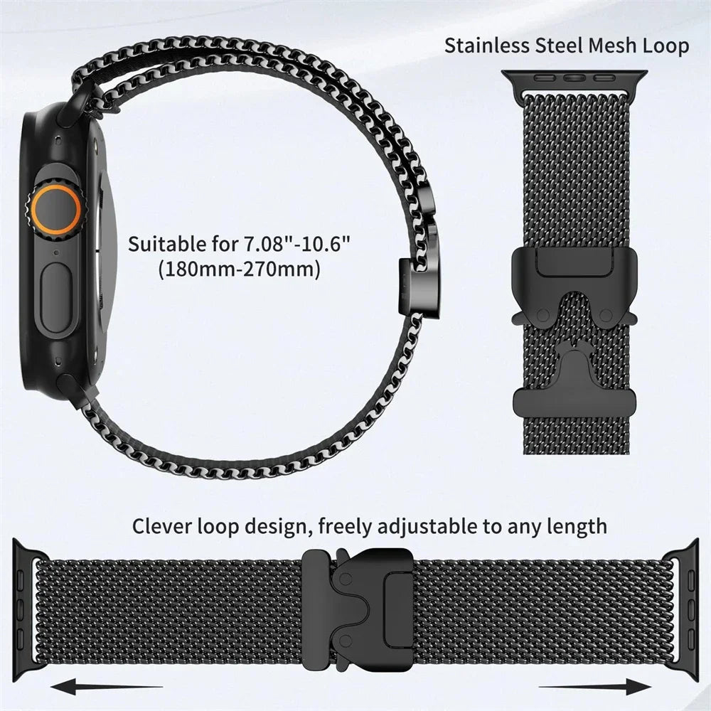 Stainless Steel Milanese For Apple watch Ultra - Omnia 