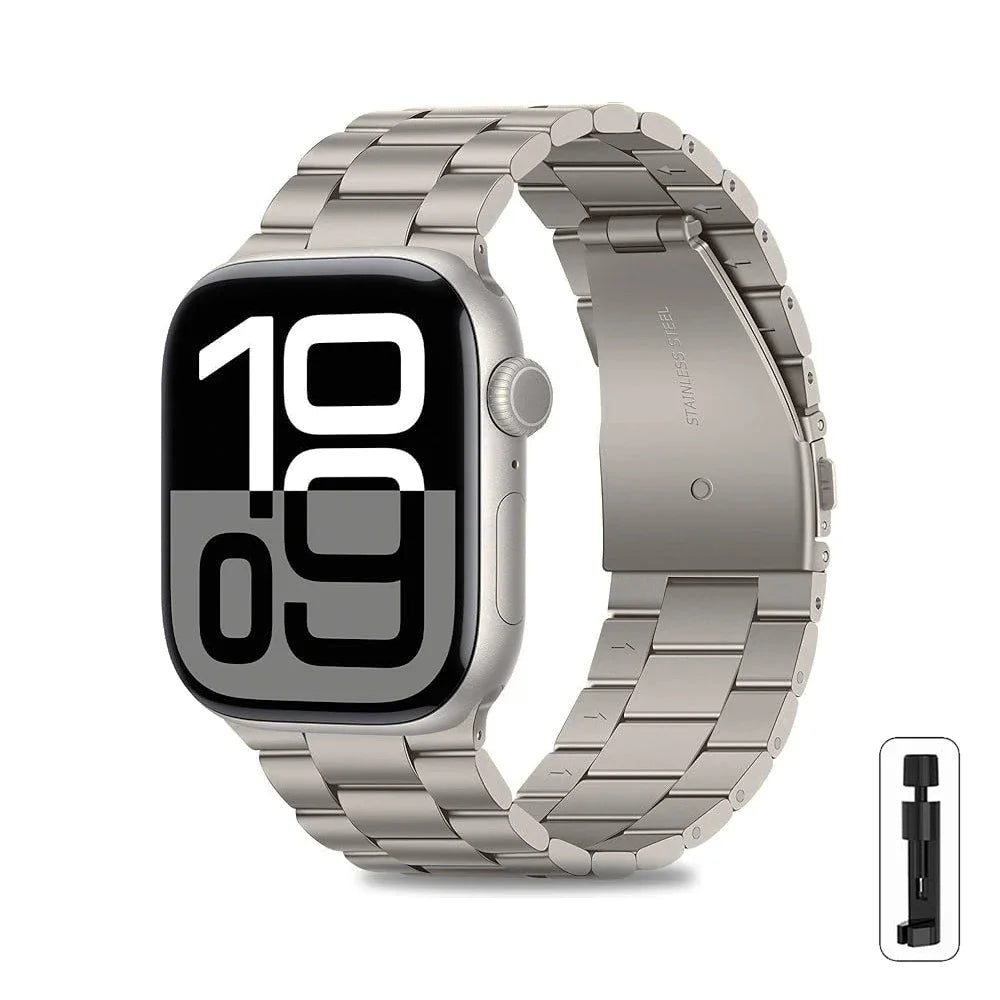 Stainless Steel Strap for Apple Watch Ultra 3/2 Band 46mm 49mm 40mm 44mm 42mm 41mm 45mm Bracelet IWatch Series 11 10 9 8 7 SE 6 - Omnia 