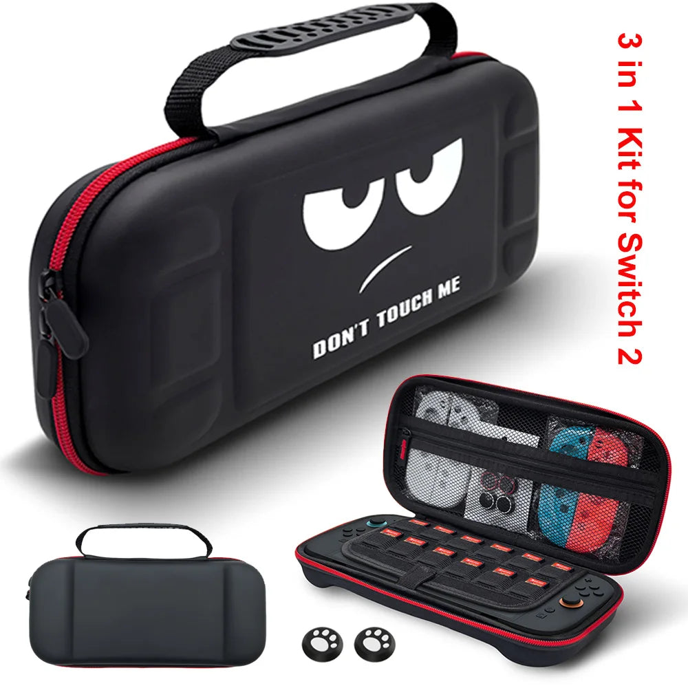 Hard Storage Carrying Bag Case for Switch 2 Console with Thumbstick Grip Cover Game Accessories - Omnia 