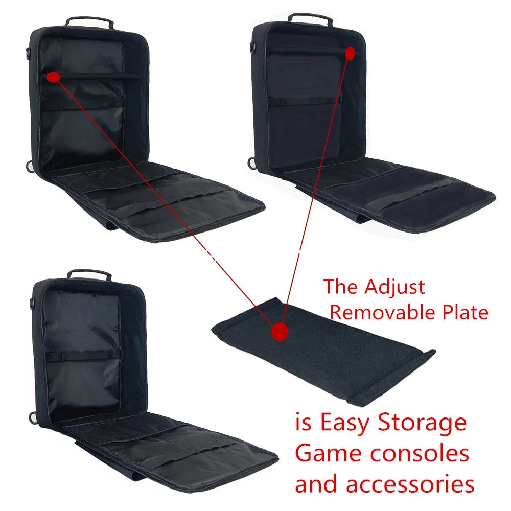 Portable PS5 Travel Carrying Case Storage Bag Handbag Shoulder Bag Backpack for Playstation 5 Game Console Accessories - Omnia 