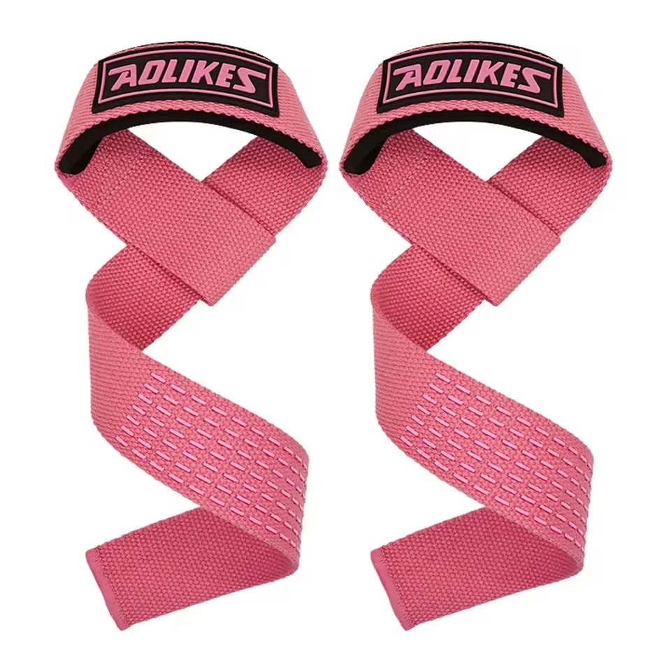 AOLIKES Weightlifting Wrist Straps Strength Training Adjustable Non-slip Gym Fitness Lifting Strap Wrist Support Grip Band - Omnia 