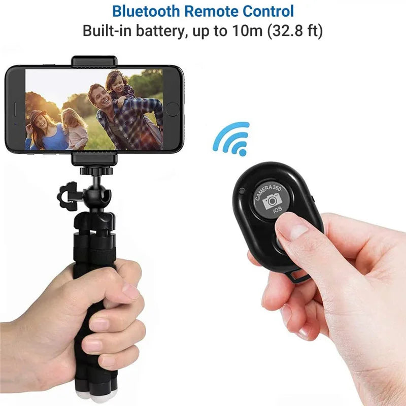 Mini Universal Photography Octopus Tripod Monopod Phone Mini Camera Phone Webcam Holder Clip Smartphone Monopod Tripe Stand - Omnia 
