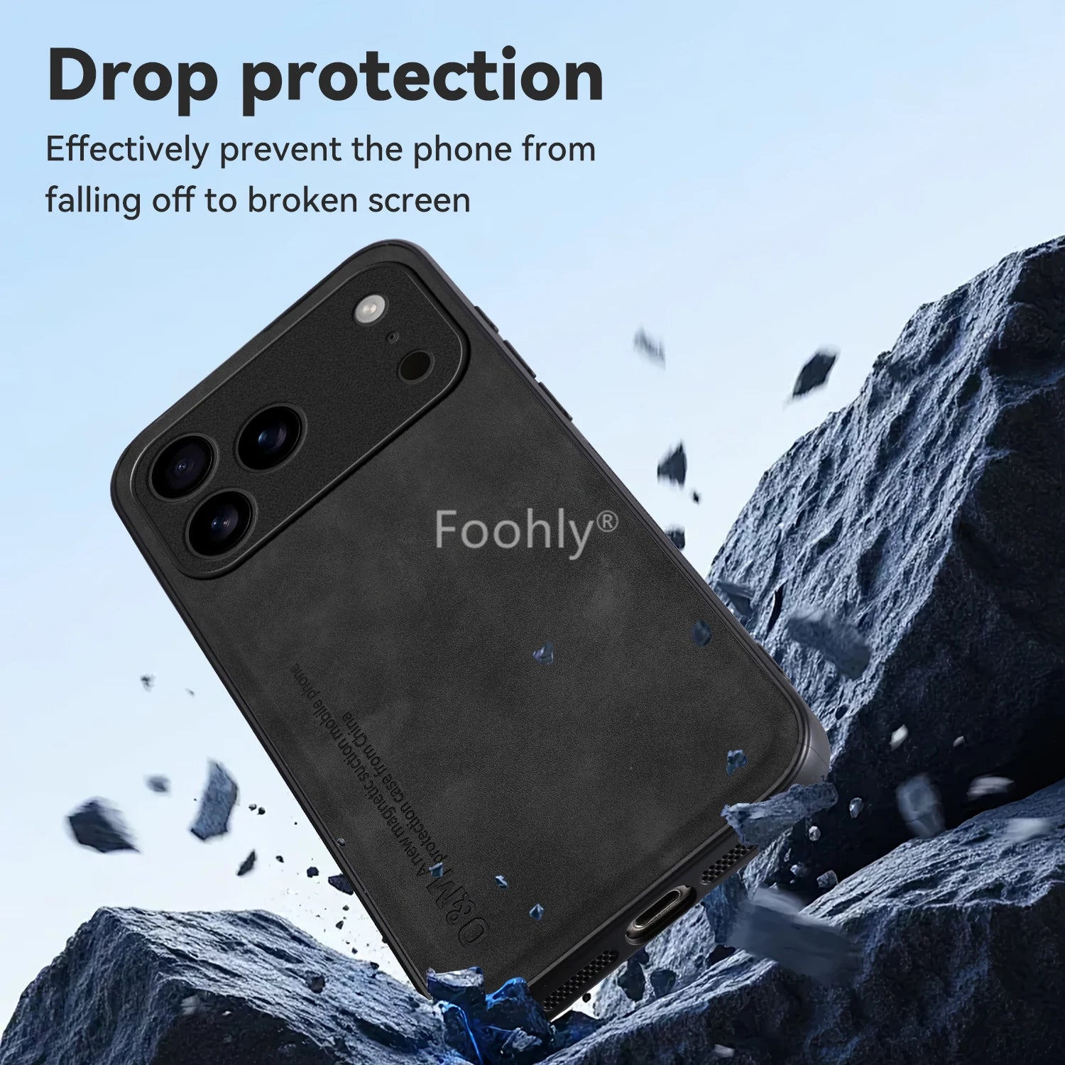 Leather Shockproof Magnetic Case for Apple iPhone 17 Pro Max 17 Air Protective Cover Back Shell Coque Funda - Omnia 