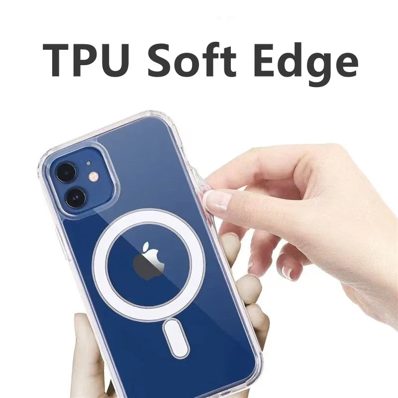 Original Magnetic Transparent Phone Case for Magsafe for iPhone - Omnia 