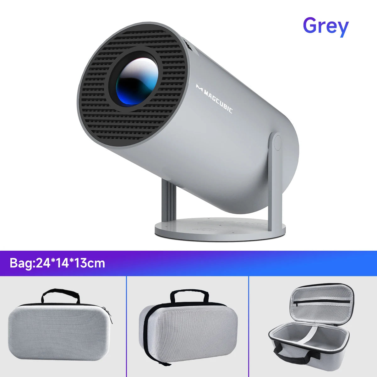Projector Android 11 4K 1280*720P HY300 Pro + Dual Wifi 290ANSI 180°flexible BT5.0 Cinema Outdoor Portable Projector - Omnia 