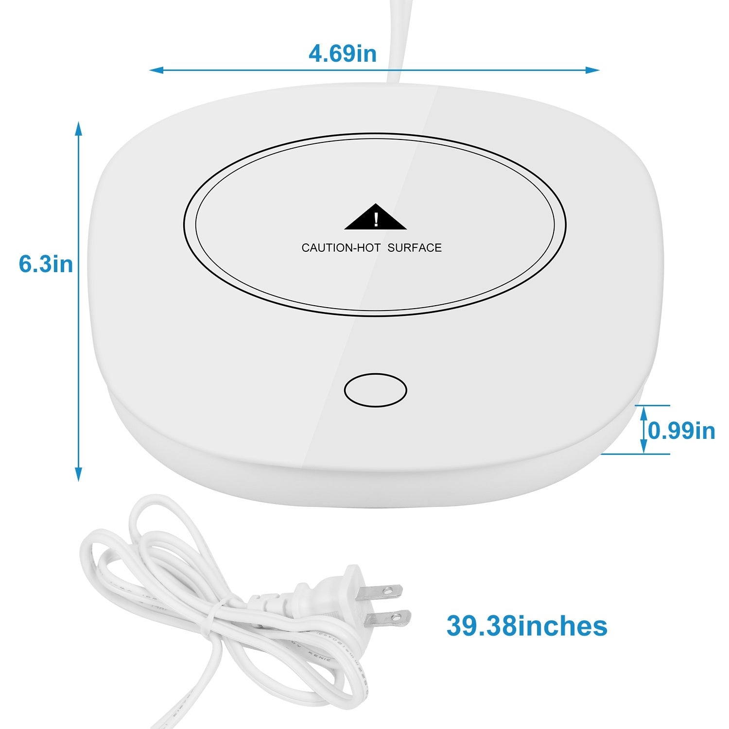 1Pc Coffee Mug Warmer Cup Warmer Auto Shut Off Coffee Tea Milk Electric Heater Pad Office Home Desk Electric Beverage Warmer Mat - Omnia 